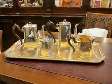 Servizio da tè e caffè in argento 800