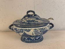 Antica zuppiera modello Spode Tevere/Roma collezione Dean & Mary Rockwell