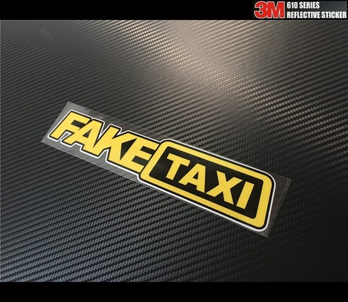 Reflective funny fake taxi jdm - reflective,