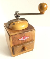 Macinacaffè vintage da collezione circa 1950 marchio BG interno acciaio smaltato