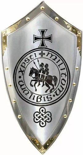 Scudo medievale cavaliere