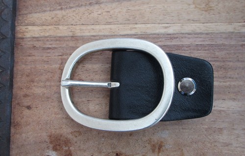 Fibbia ovale rotonda ottone - in,