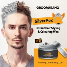 Cera per capelli Silver Ash Silver Fox - colorante styling tintura lavabile 120 ml