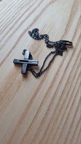 Collana gucci croce nera uomo - collana,