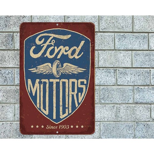 Insegna motori ford - ford, alluminio