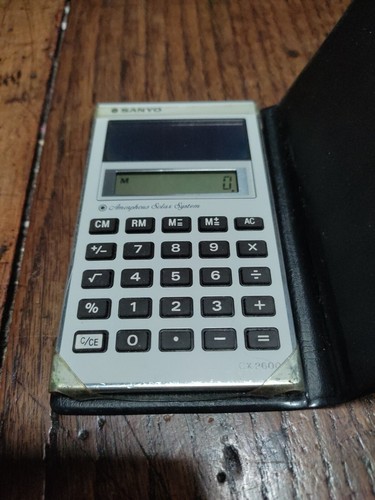 Sanyo cx2600 solar calculator - cx2600,