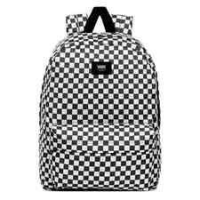 Zaino VANS Old Skool nero bianco check borsa scuola BW a scacchi
