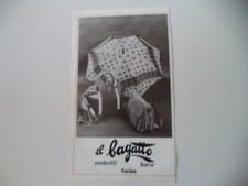 advertising Pubblicità 1976 IL BAGATTO OMBRELLI BORSE - TORINO