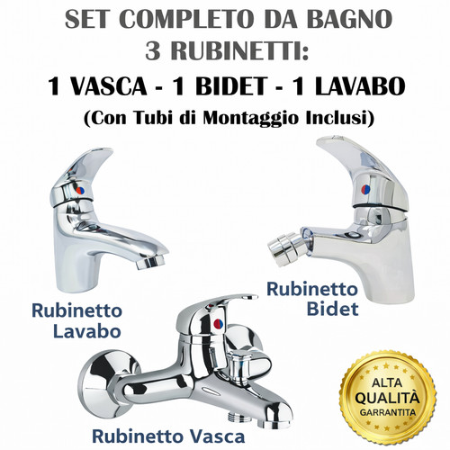 Set rubinetti bagno completo - set,