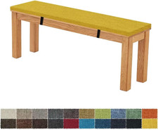 Cuscino per Panca 90X40X3CM Sfoderabile Lavabile Doppio Antiscivolo Altamente El