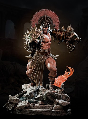 Figura ercole cm - ercole, dipinta