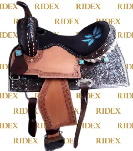 Sella pelle stile corsa - in,