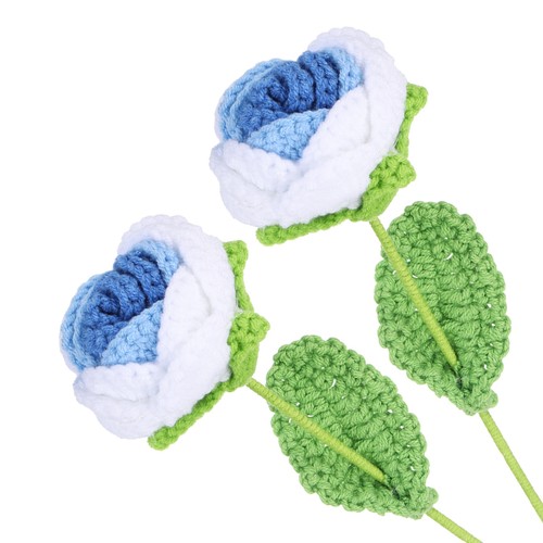 2pcs fiore all uncinetto - 2pcs, rosa