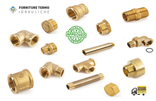 Raccordo ottone filettati - ottone,