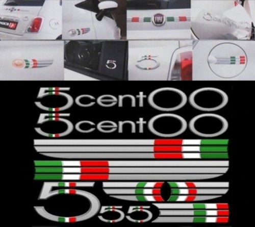 Kit adesivi tricolore - adesivi, fiat