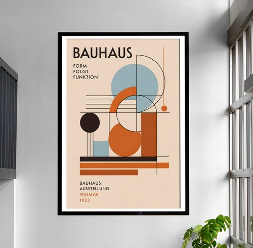 Bauhaus poster design astratto - poster,