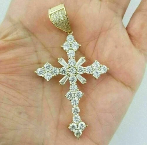 Ciondolo croce diamantata