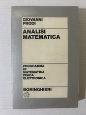 GIOVANNI PRODI ANALISI MATEMATICA PROGRAMMA DI MATEMATICA FISICA ELETTRONICA