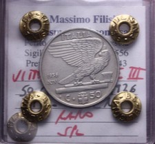 NL* VEIII 50 CENTESIMI IMPERO 1936 XIV RARO SPL Perizia Filisina Massimo