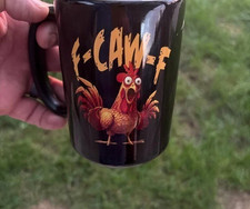 Divertente tazza caffè pollo