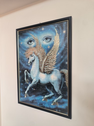 Quadro puzzle golden - golden, pegasus