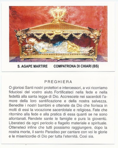 Santa agape martire - chiari,