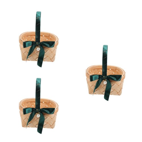 3pz cesto tessuto con manico - 3pz,