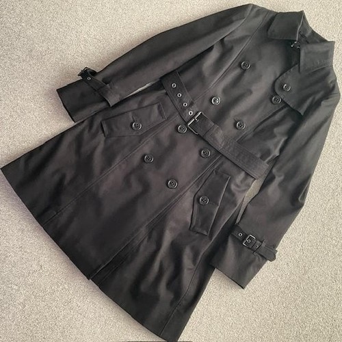 Trench cappotto nero burberry - nero,
