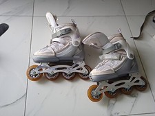 Pattini Roller 35-38 Fila Pelle/Tela Con Freno Regolabili