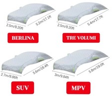 TELO AUTO PEUGEOT COPRIAUTO ANTIGRANDINE FELPATO IMBOTTITO PROTEZIONE CAPPOTTA