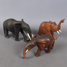 Statue Elefanti Legno Arte