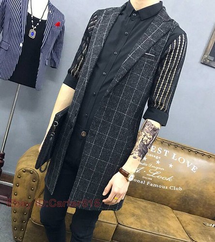 Gilet lungo uomo 6xl - m-6xl, slim
