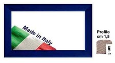 Cornice in legno, Blu da cm