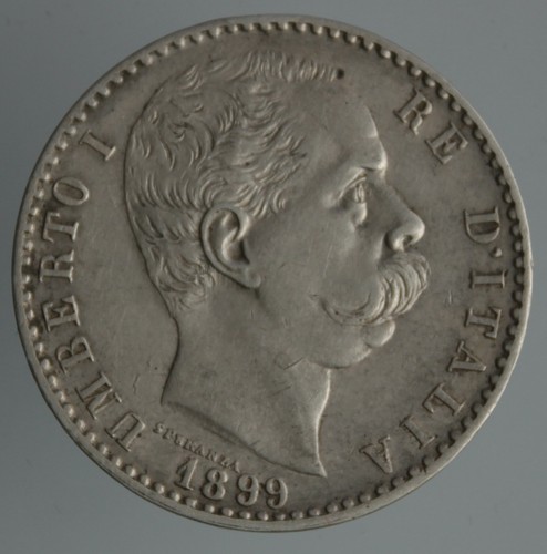 Lire umberto 1899 argento - lire,