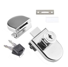 Youery Armadietto a vetro battente singolo Vetrina Blocco sportello Serratura 