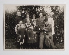 Groupe famille flou enfants bougent - - Photo ancienne snapshot