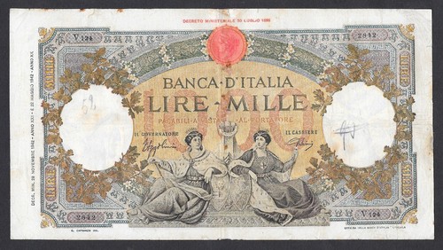 Italia banconota 1000 - italia,