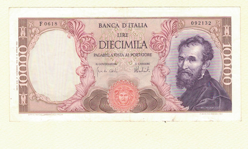 Diecimila lire carta - diecimila,