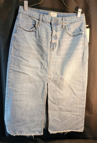 Gonna denim blu chiaro - , filo