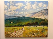 Dipinto Olio su Tela 60X70 cm Quadro firmato Di Grande+certificato