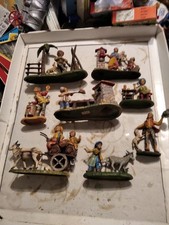 LOTTO  STATUINE DEL PRESEPE- PLASTICA- ANNI'70- ALTEZZA 9 CM CIRCA