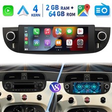 Car Stereo Autoradio Per Fiat 500 2007-2015 Android 15 2+64GB GPS NAVI Bluetooth