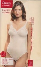 TRIUMPH BODY MODELLATORE ELASTI CROSS + COTTON BS Col NUDO / SKIN - NERO