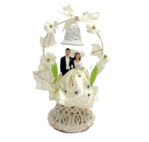 Cake topper matrimonio vintage
