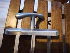 5 maniglie per finestre/ porte finestre in cromo satinato - Usate