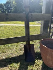 Vintage 1937 Union Fork & Hoe Co PALA VANGA DA GIARDINO verde temperato