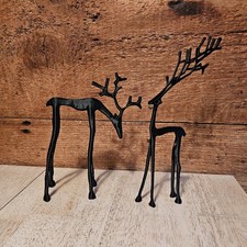 2 cervi da tavolo in resina