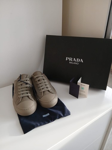 Prada canvas sneakers - prada,
