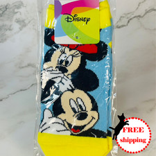 Calze Disney Topolino e Minnie simpatiche cartoni animati crew calzini giallo...
