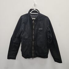 Barbour Giacca Cappotto Uomo Mind Wax Impermeabile Cotone Nero Tartan Taglia Media